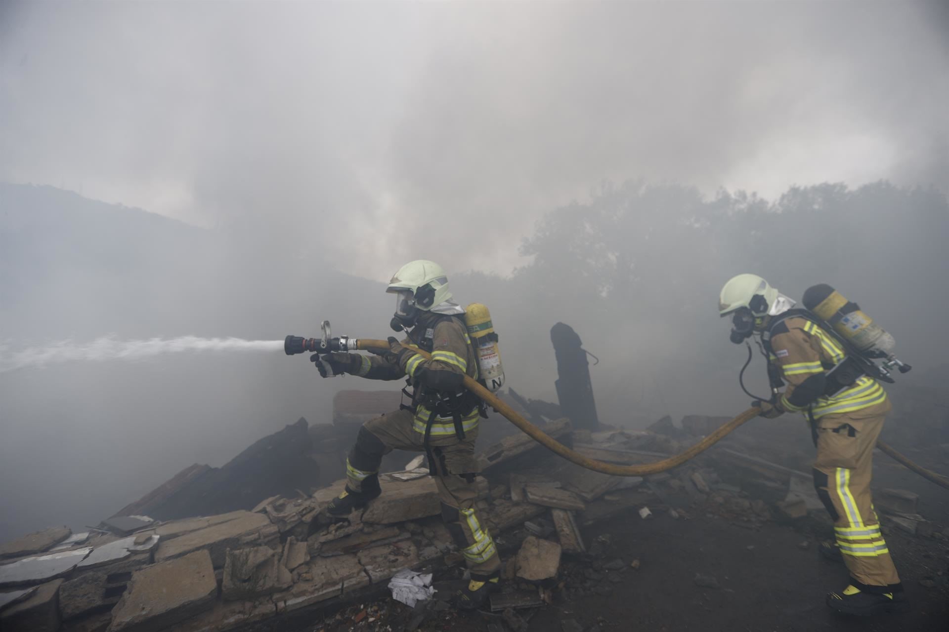 Incendio en Lemoa (Foto: EFE)