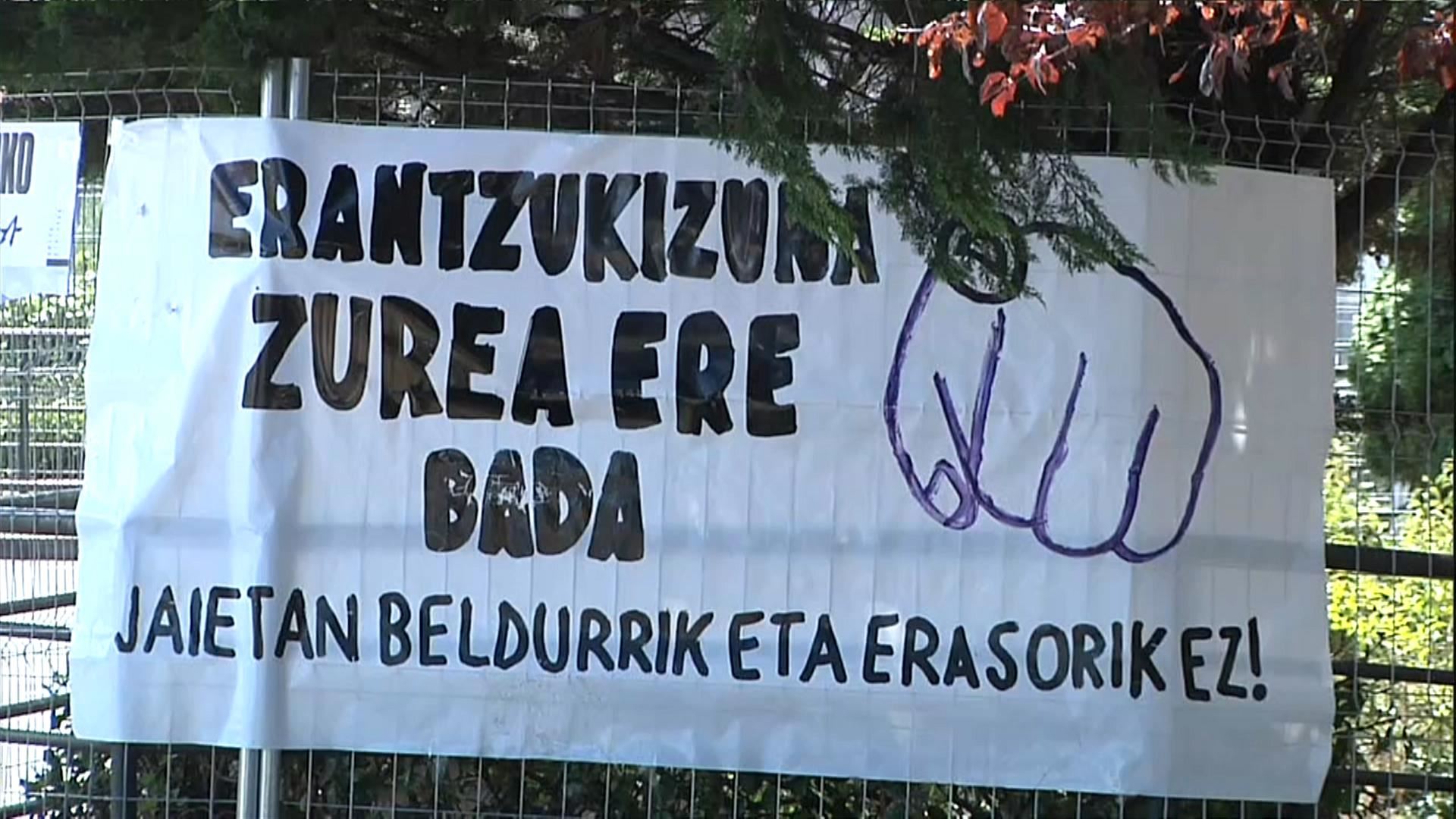 sexu erasoen aurkako pankarta jaieta eitb media