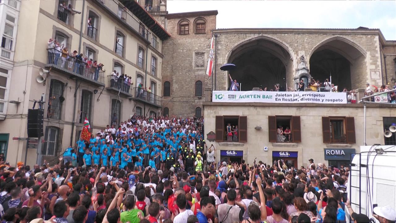 Bajada de Celedón. Imagen: EITB Media