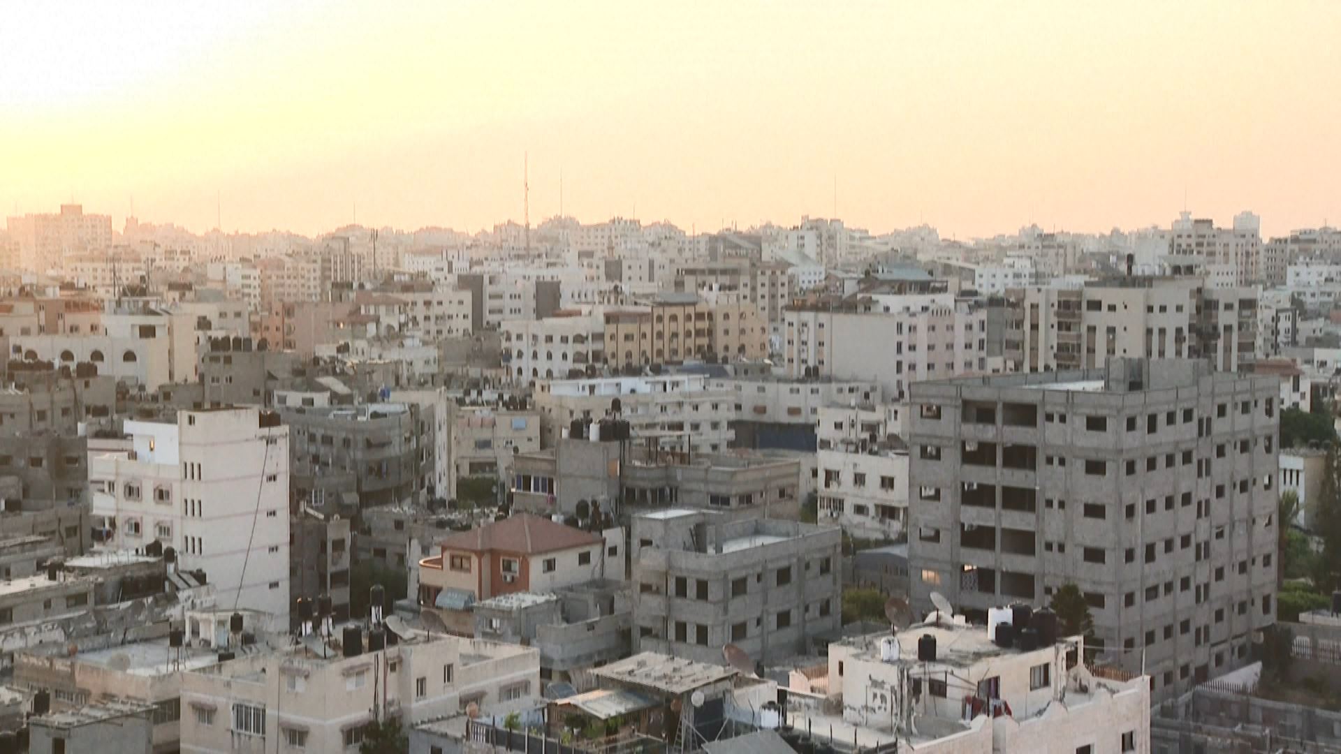 La Franja de Gaza, esta mañana.