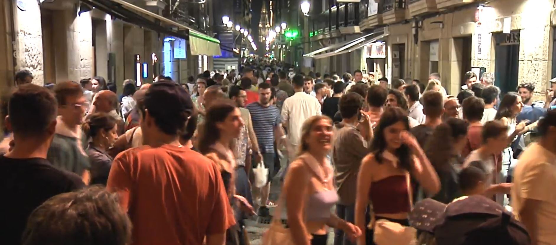 Donostian bi kasu izan dira. EITB Mediako bideo batetik hartutako argazkia.