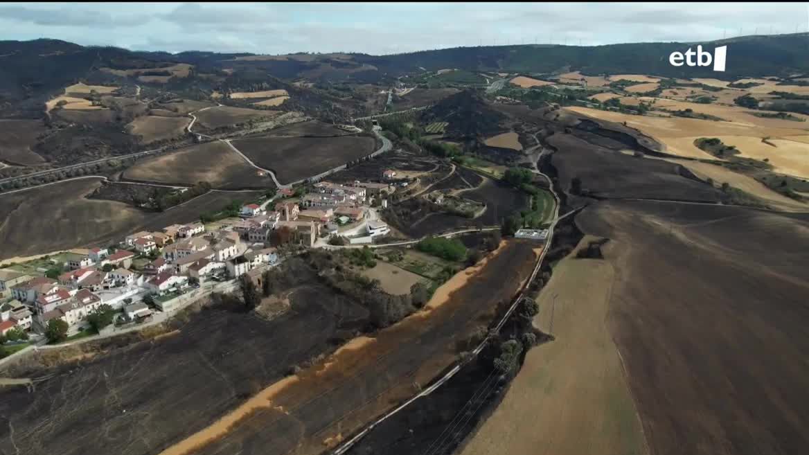 Sutea Legardan. EITB Mediaren bideo batetik ateratako irudia.