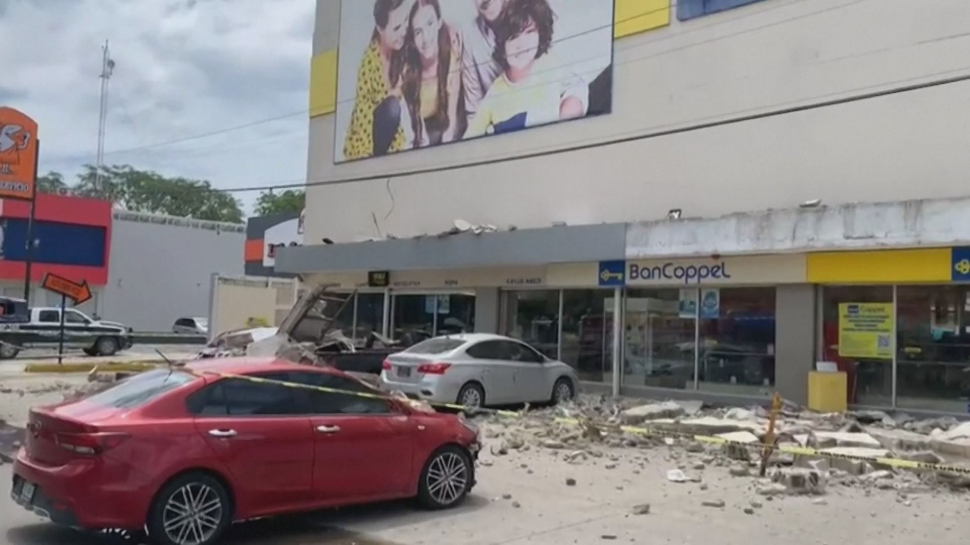 Terremoto en México. Imagen obtenida de un vídeo de Agencias.
