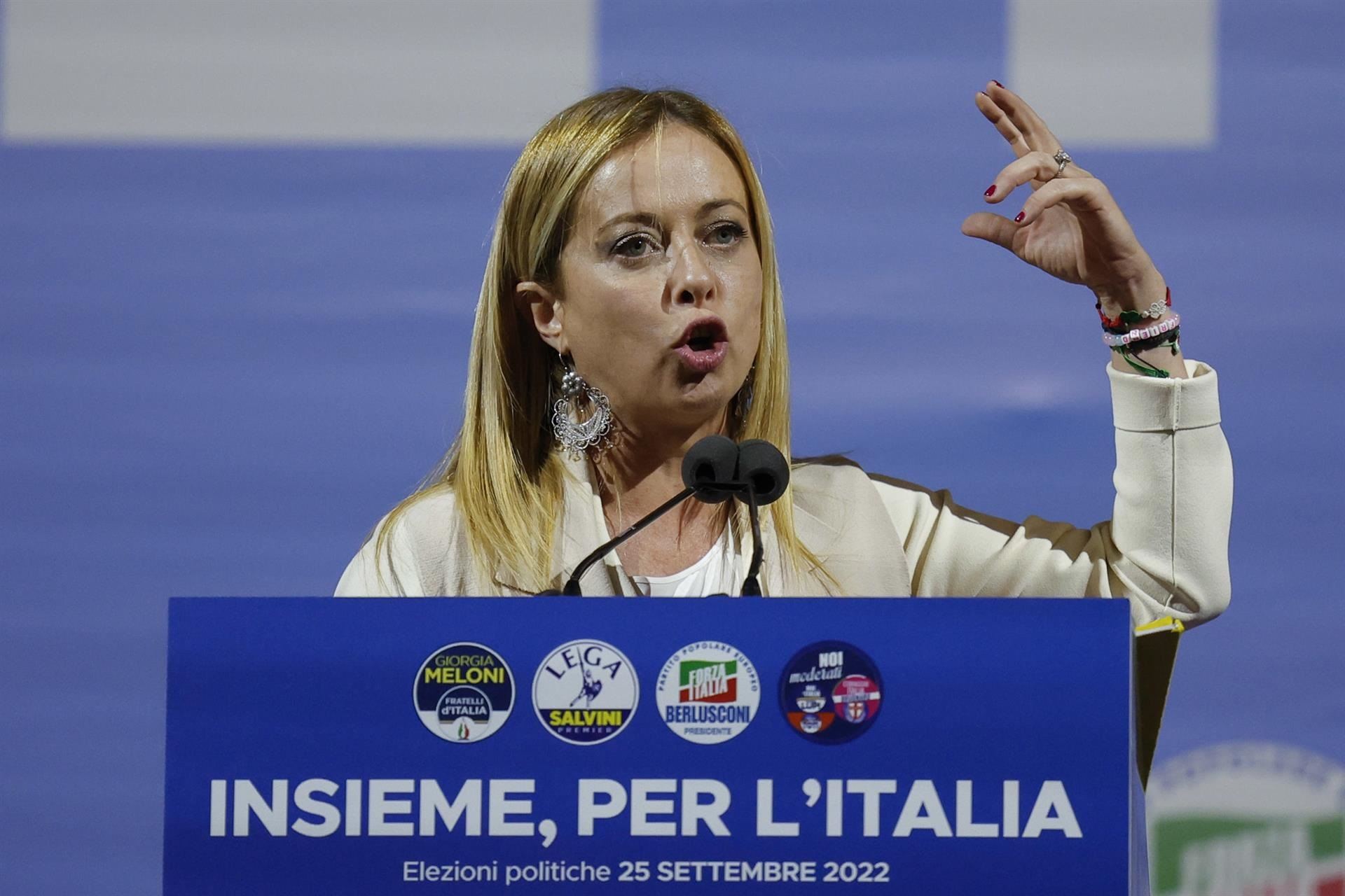 Giorgia Meloni. Argazkia: EFE.
