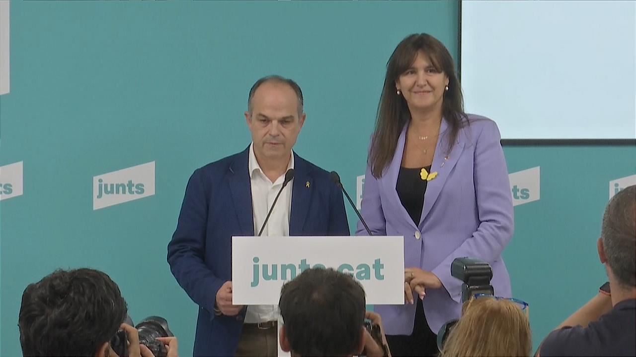 Dirigentes de JxCat. Imagen: EITB Media