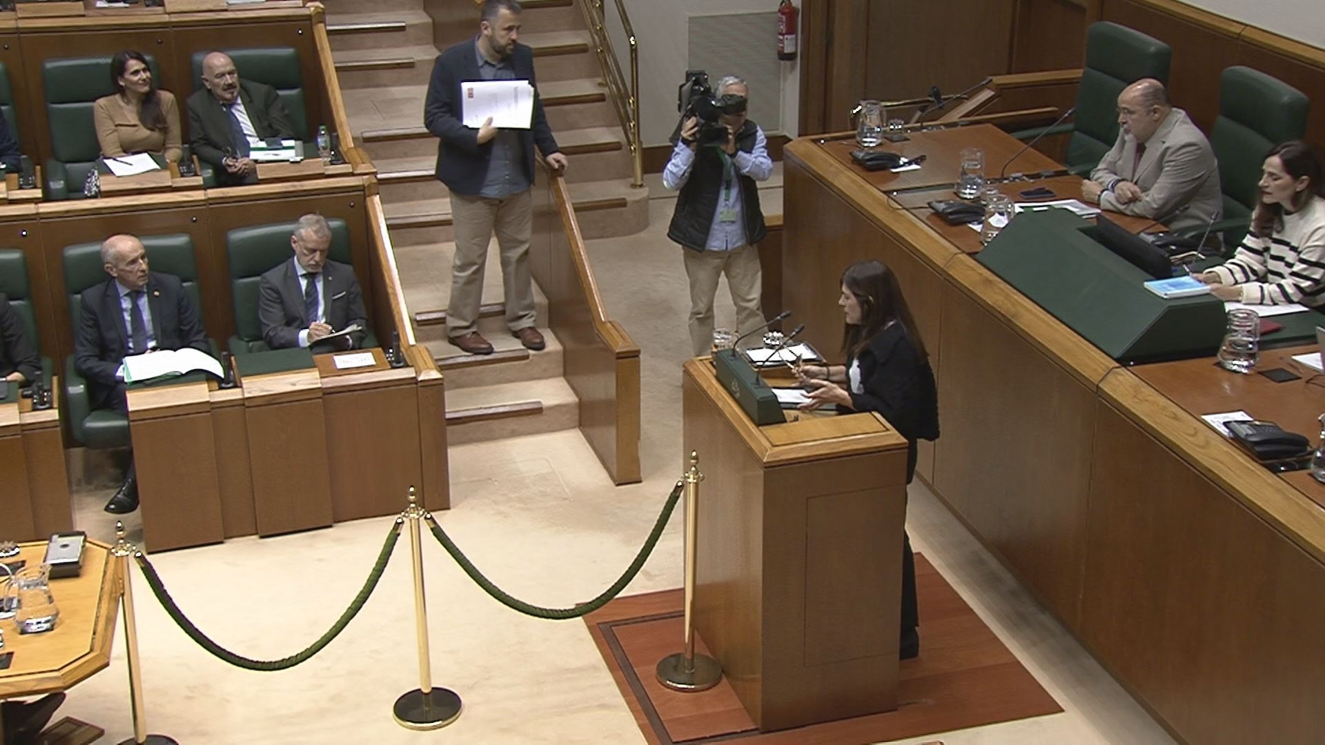 Miren Gorrotxategi. Eusko Legebiltzarraren bideo batetik ateratako irudia.