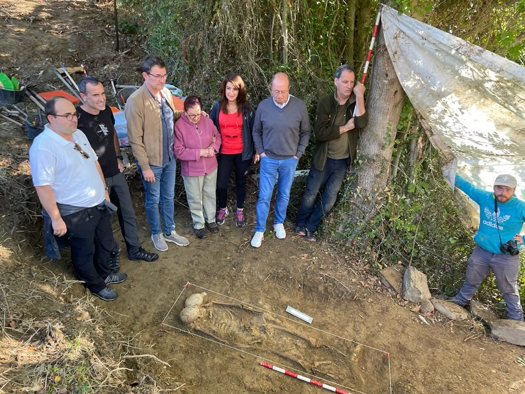 Exhumación en Mutriku. Foto: Xabier