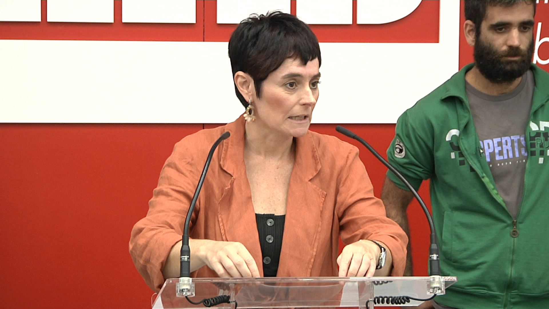 Garbiñe Aranburu. Imagen obtenida de un vídeo de EITB Media.