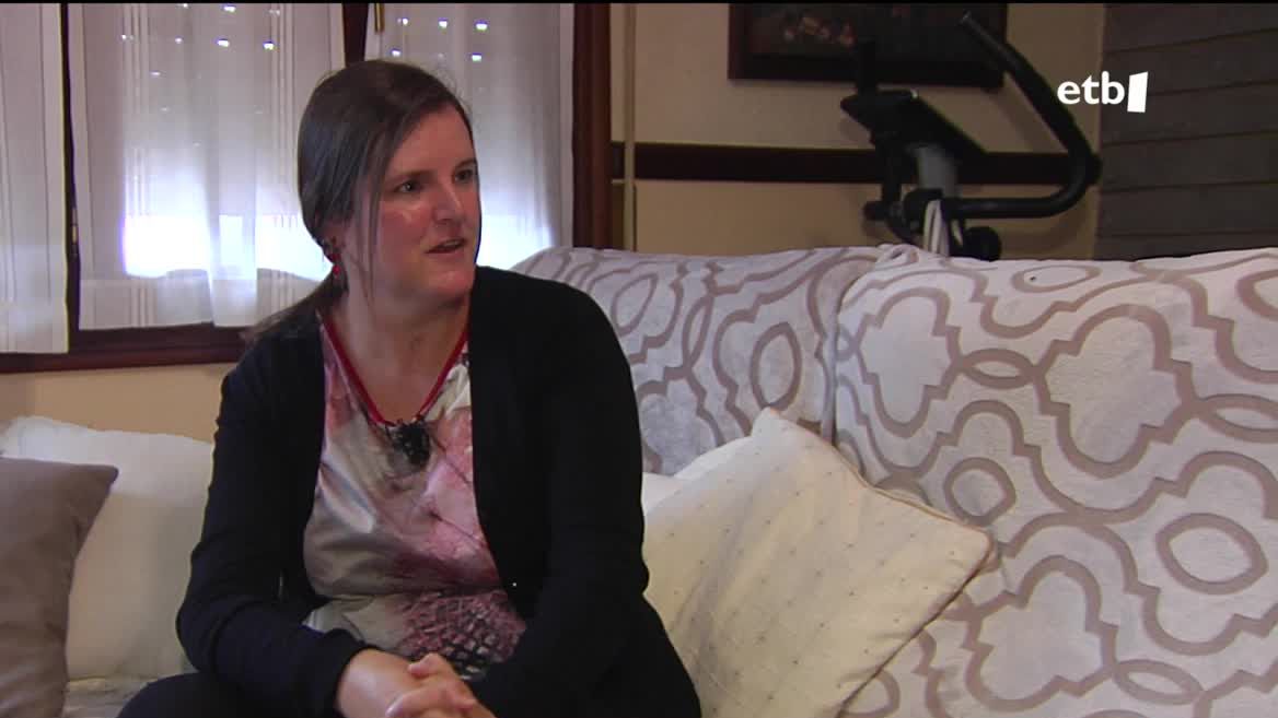 Ainhoa Elorriaga, bere etxean.