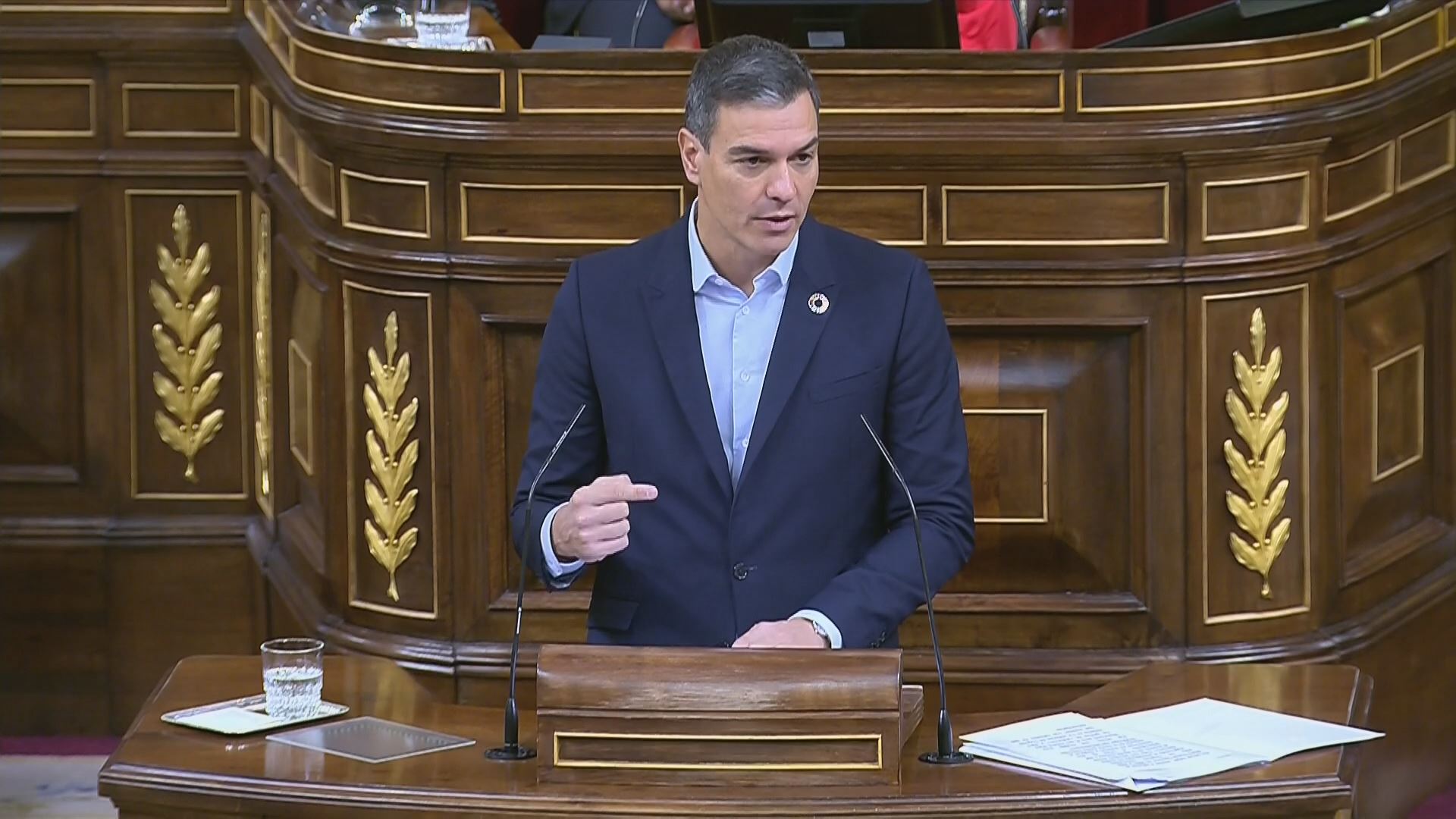 Pedro Sanchez. Agentzietako bideo batetik ateratako irudia.