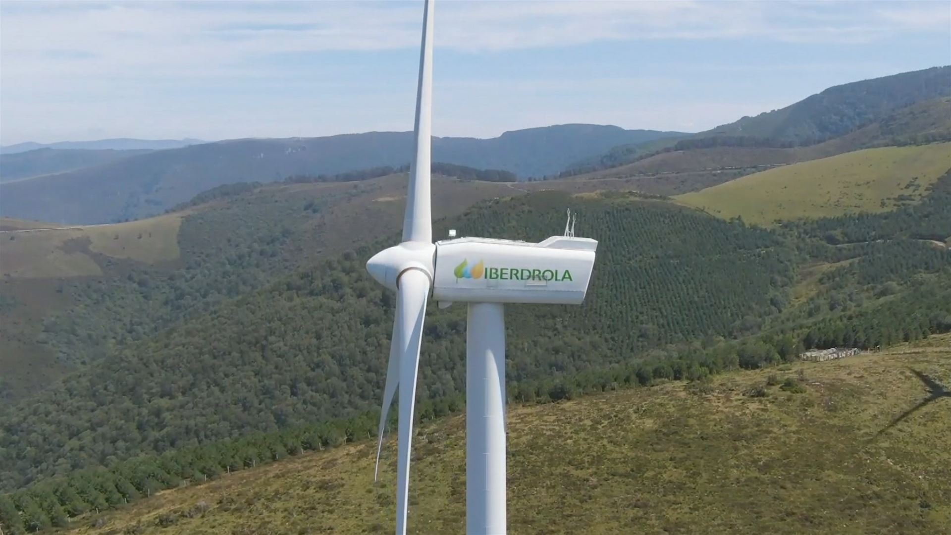 Energia eolikoa. Agentzietako bideo batetik ateratako irudia.