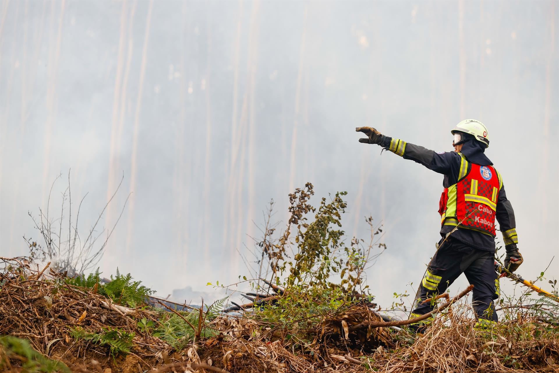 Fuego en Bizkaia (EFE)