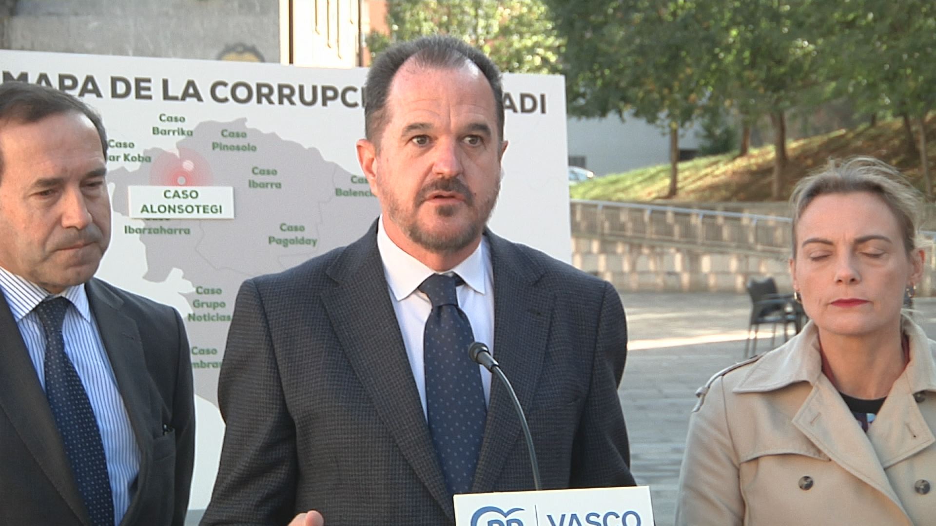 Carlos Iturgaiz. Imagen obtenida de un vídeo de EITB Media.