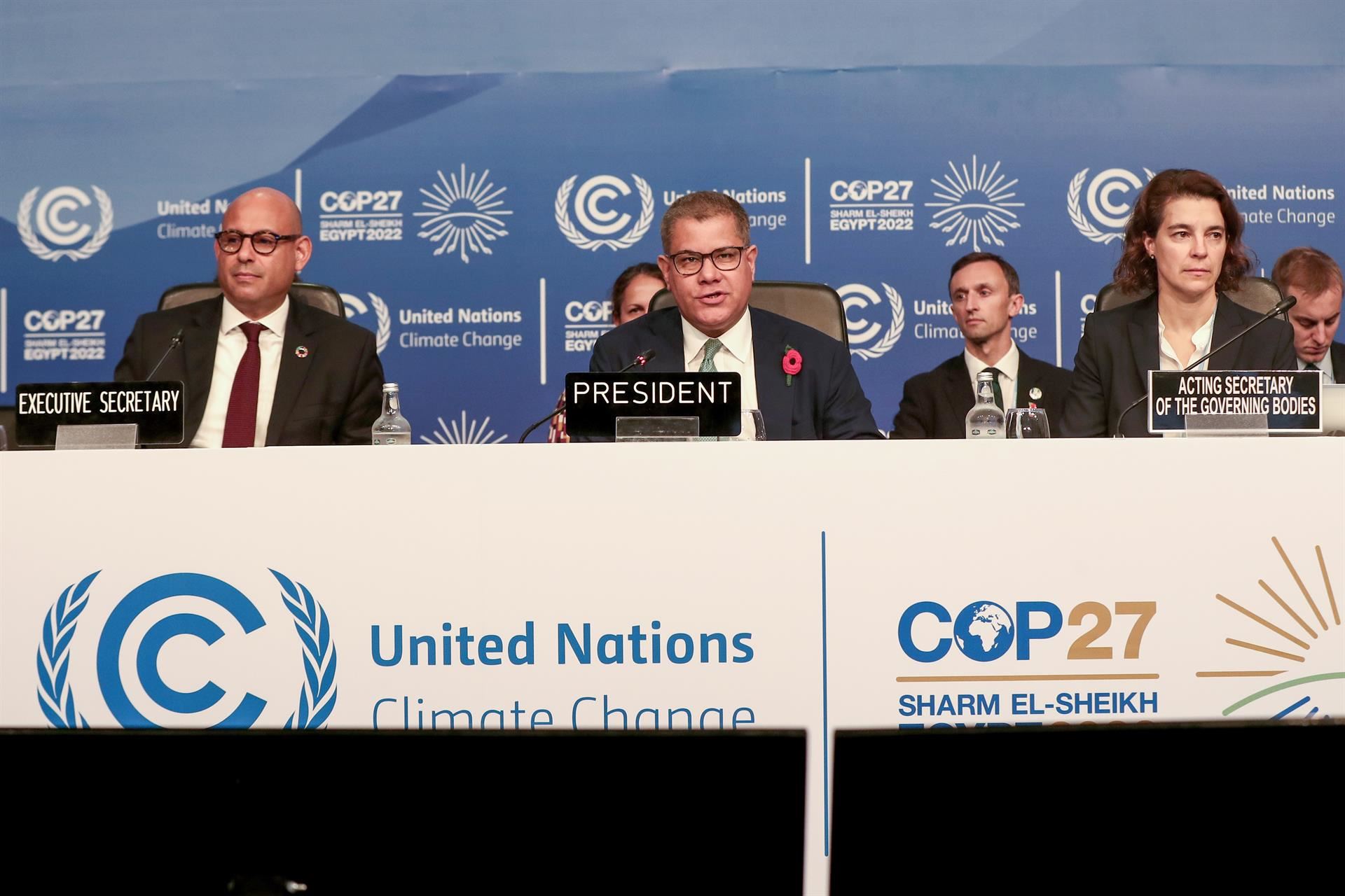 Acto de inauguración de la COP27. Foto: EFE