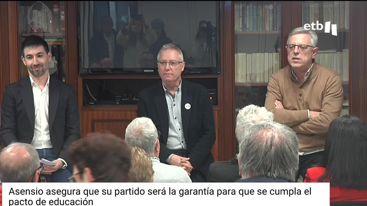 El líder del PSE de Gipuzkoa ha asegurado que los socialistas serán los garantes para que se cumpla el pacto educativo.