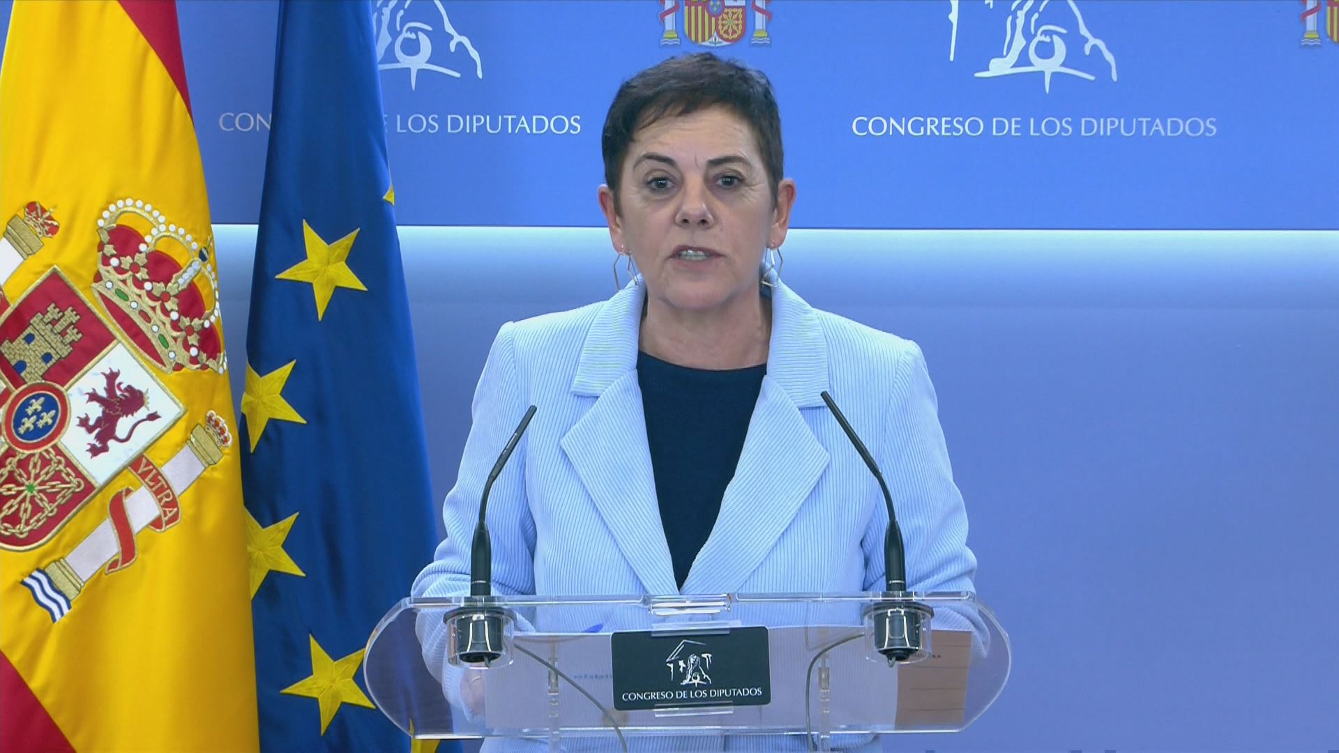 Mertxe Aizpurua. Imagen obtenida de un vídeo de EITB Media.