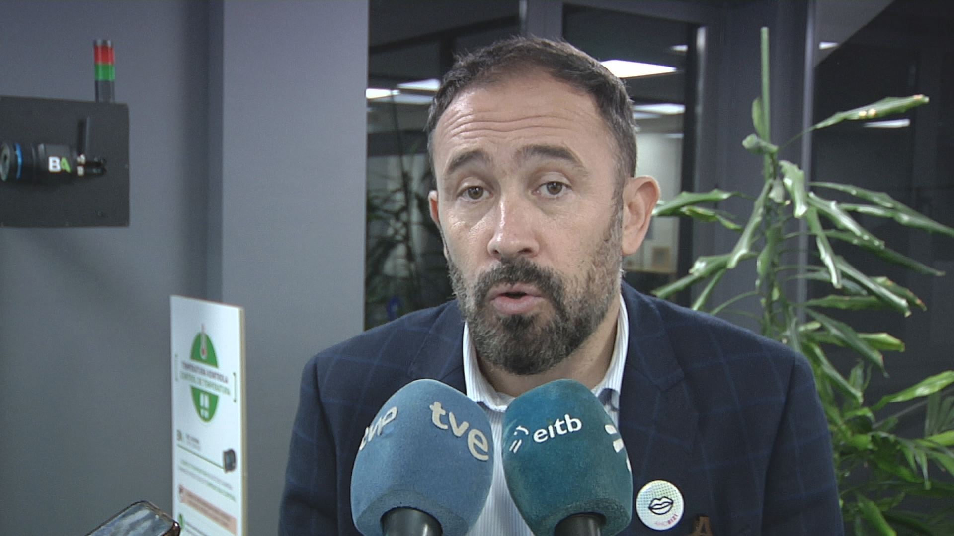 Denis Itxaso. EITB Mediaren bideo batetik ateratako irudia.