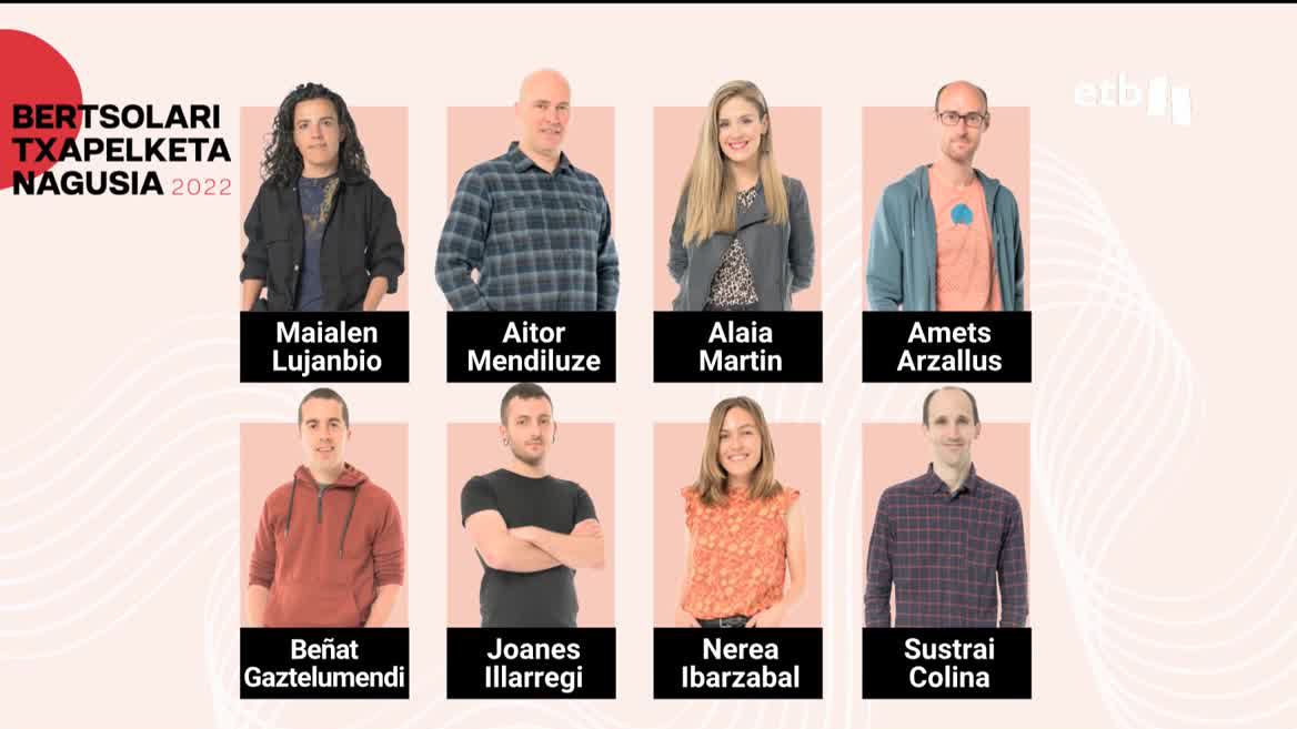 Ocho bertsolaris, una sola txapela