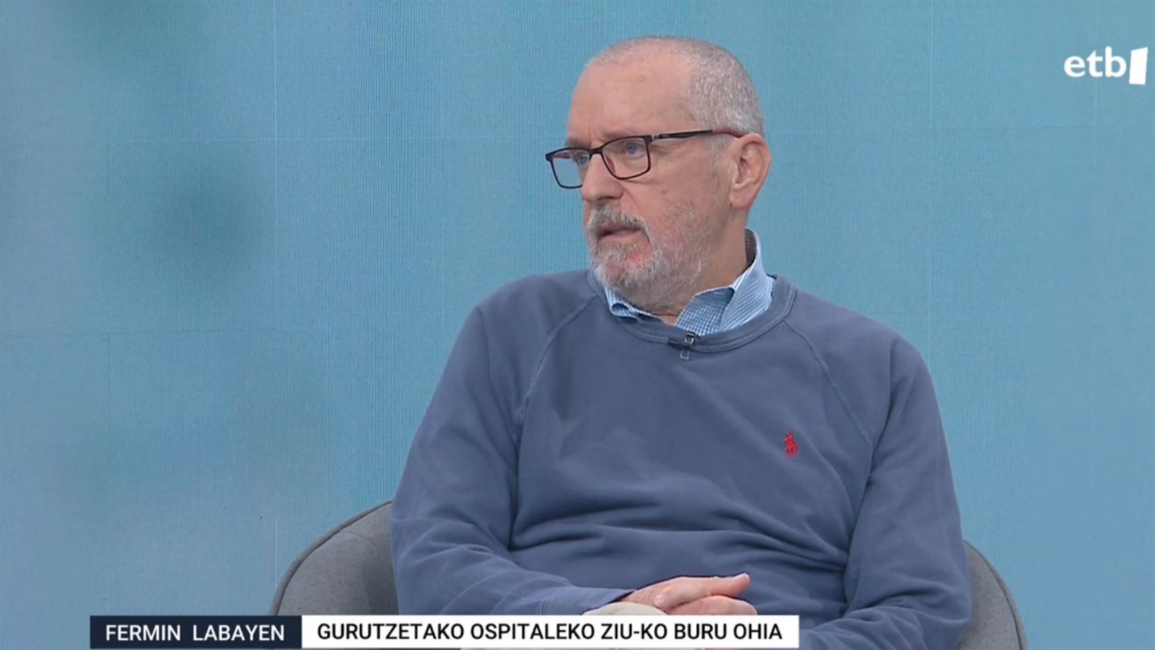 Fermin Labayen. EITB Mediako bideo batetik hartutako argazkia.