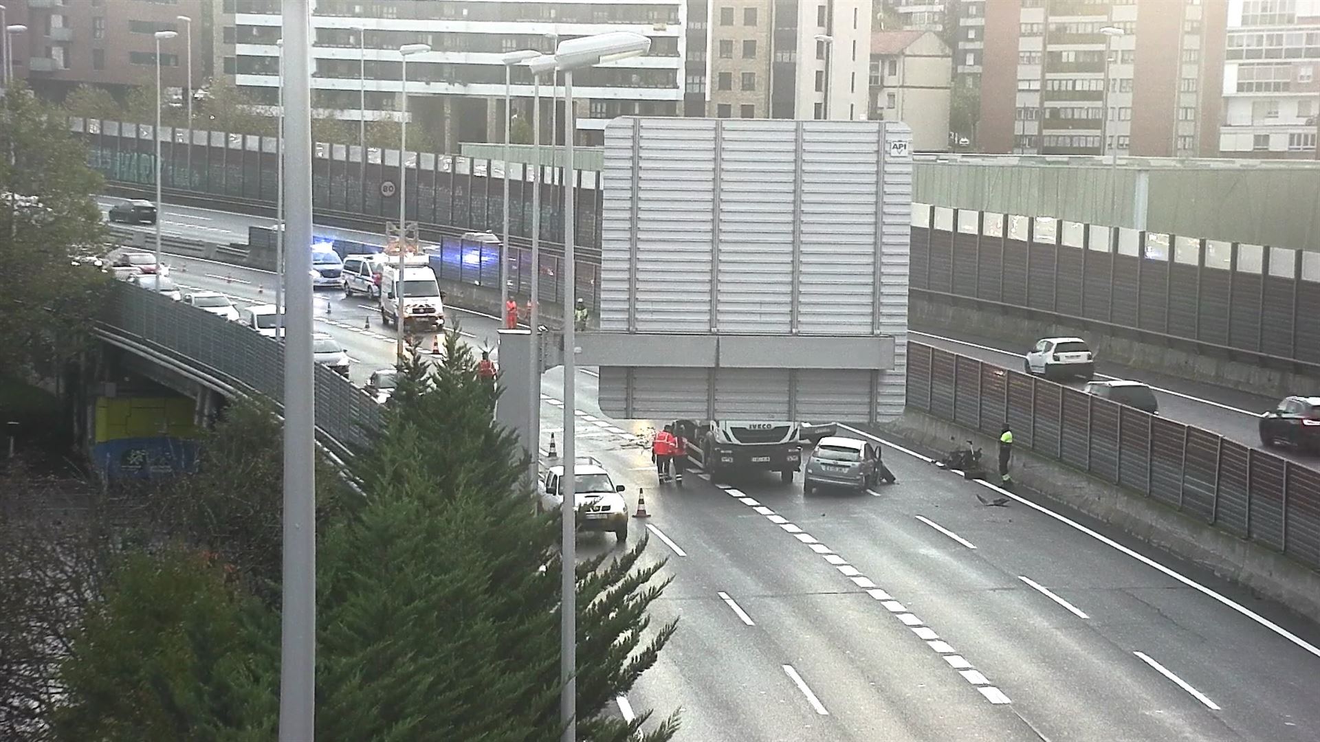Imagen del accidente.
