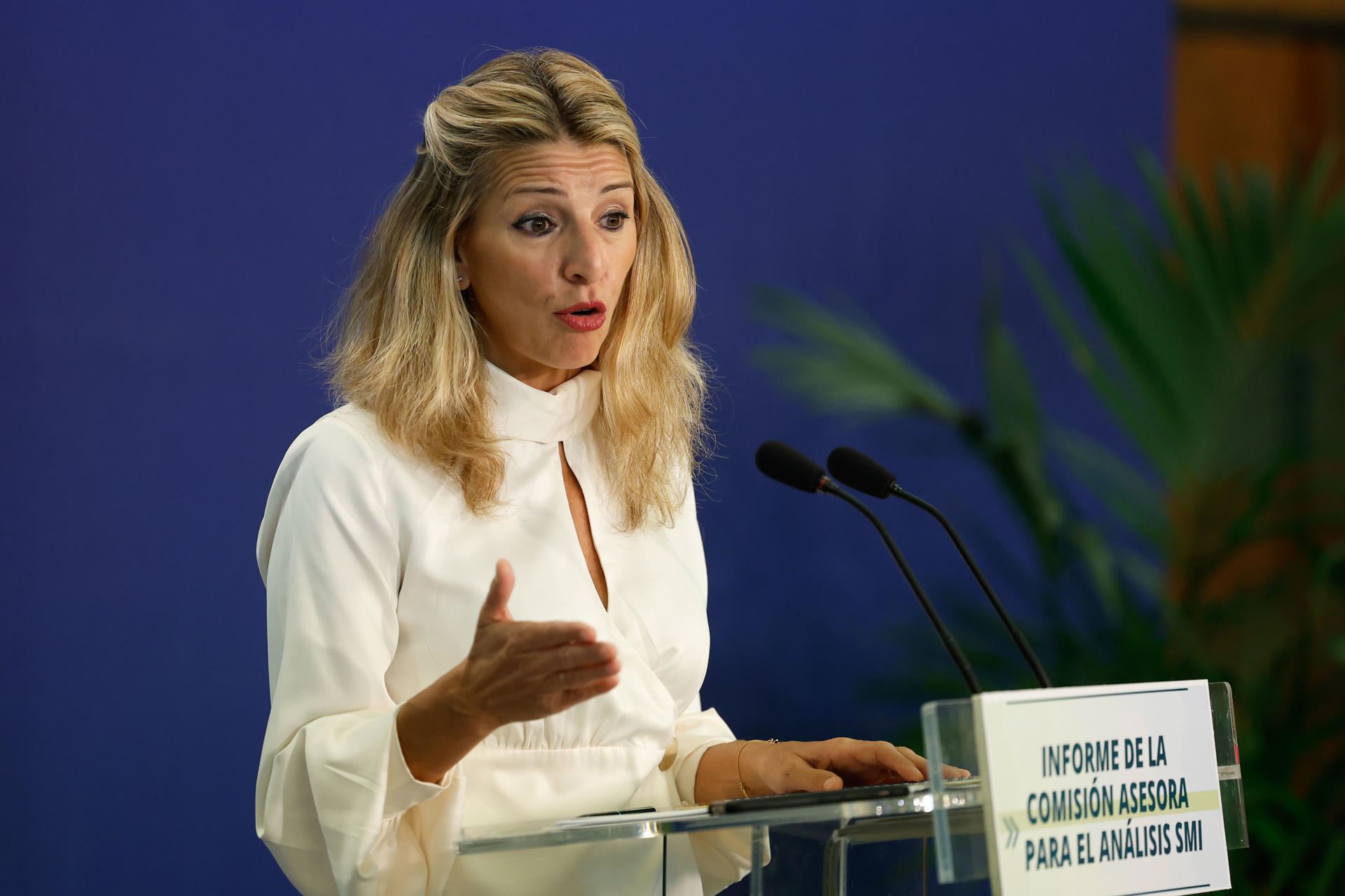 La vicepresidenta segunda del Gobierno español, Yolanda Díaz. Foto: EFE