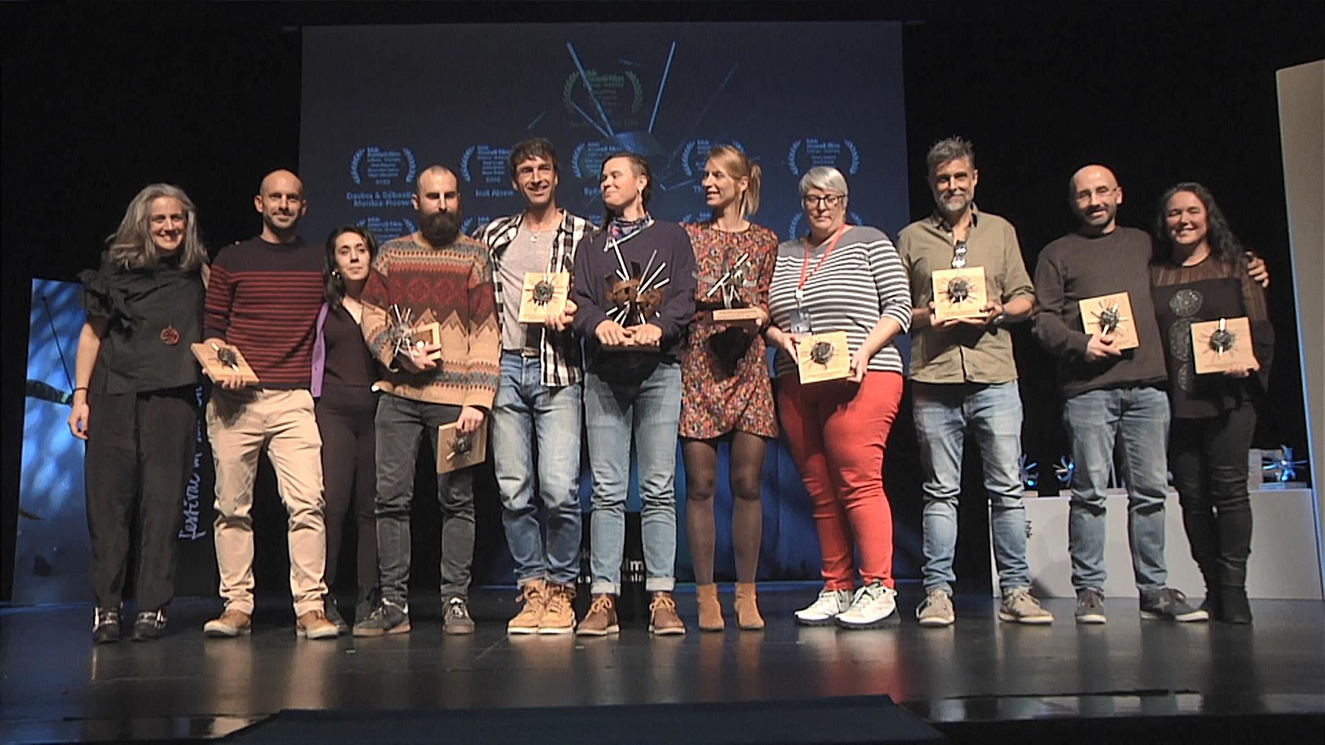 Personas premiadas del BBK Mendi Film Bilbao Bizkaia