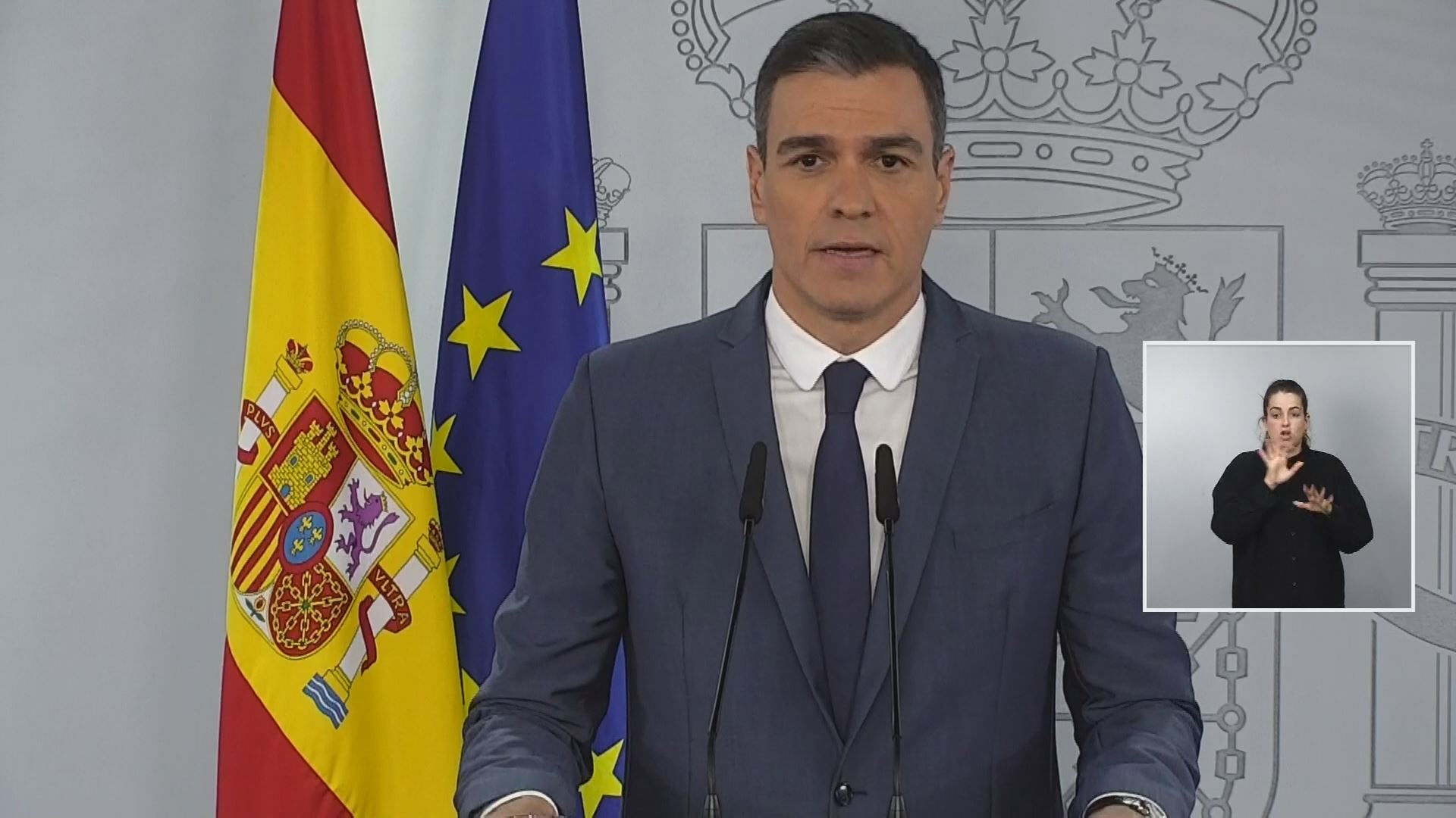 Pedro Sánchez. Imagen obtenida de un vídeo de Agencias.