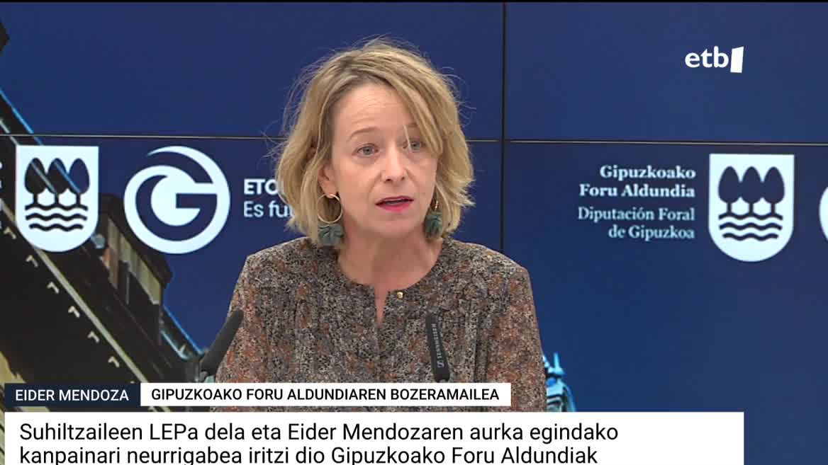 "Presioa eta larderia" ez dira erabiltzeko moduko tresnak, nabarmendu du Aldundiko bozeramaileak: "Ezin da marra gorri hori gainditu", esan du.