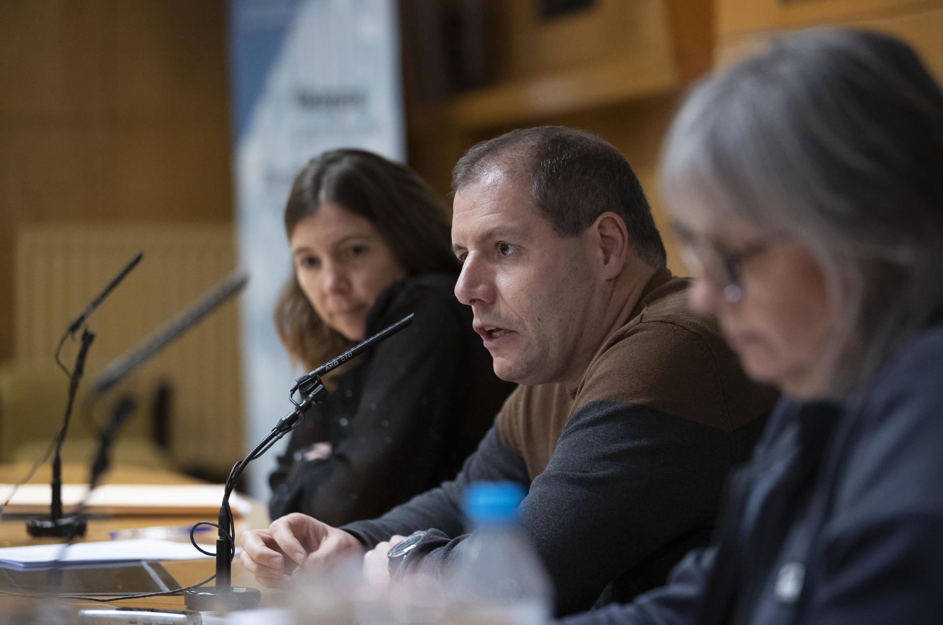 Rueda de prensa de los jefes de servicio de OSI Donostialdea. Foto: EFE