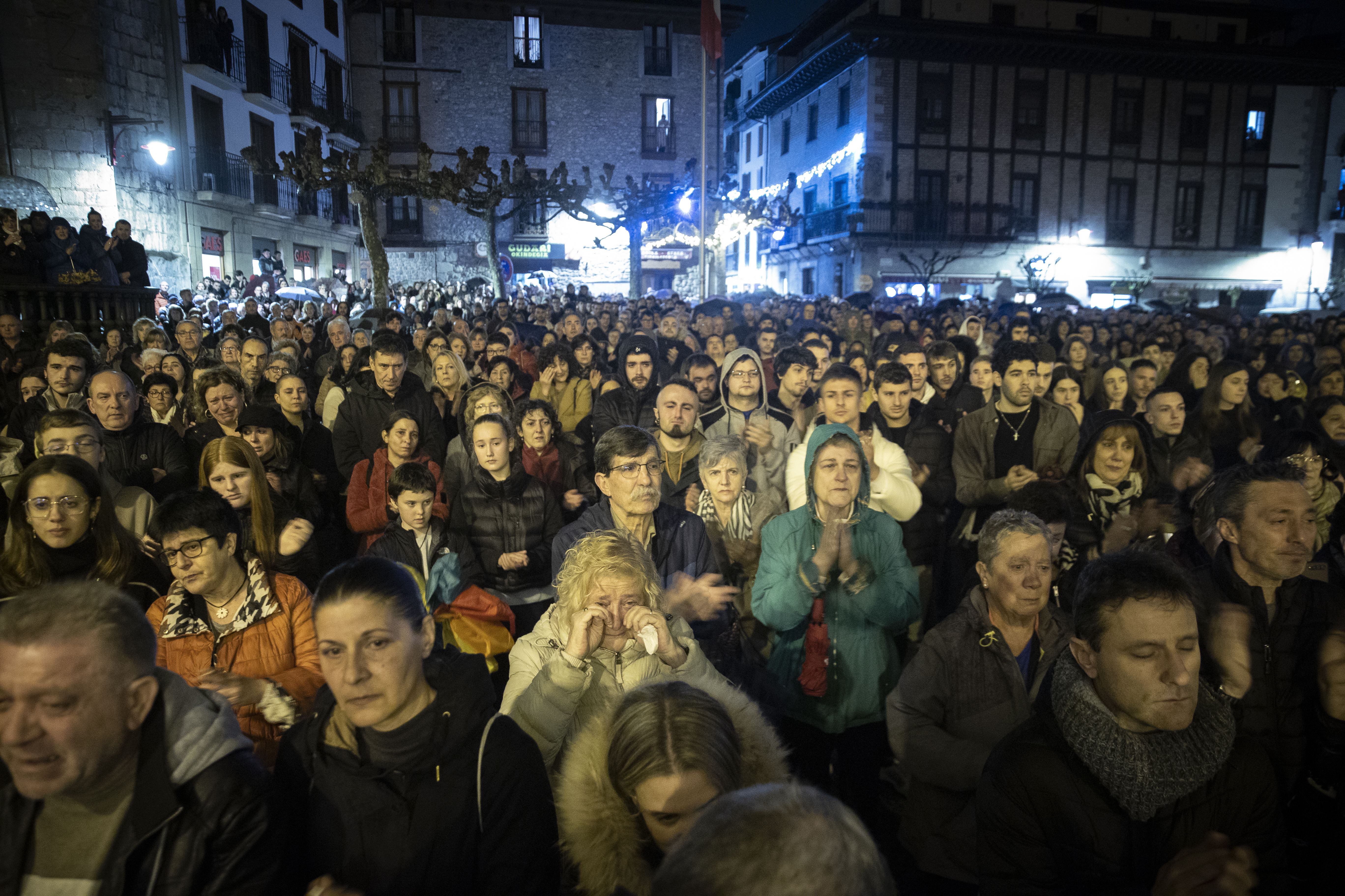 Concentración en Hernani. Foto: EFE