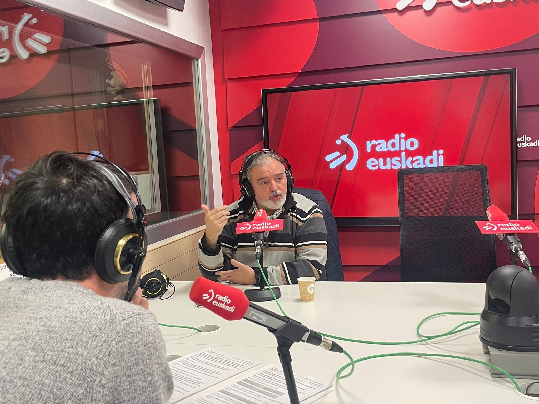 Oscar Vizarraga y Xabier Madariaga. Foto: EITB Media