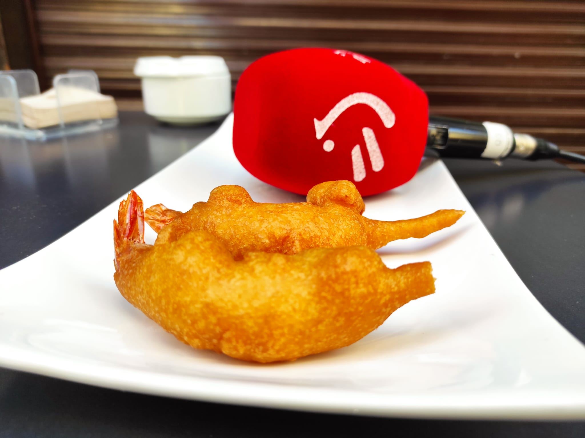 El pintxo de gamba a la gabardina. Foto: EITB Media