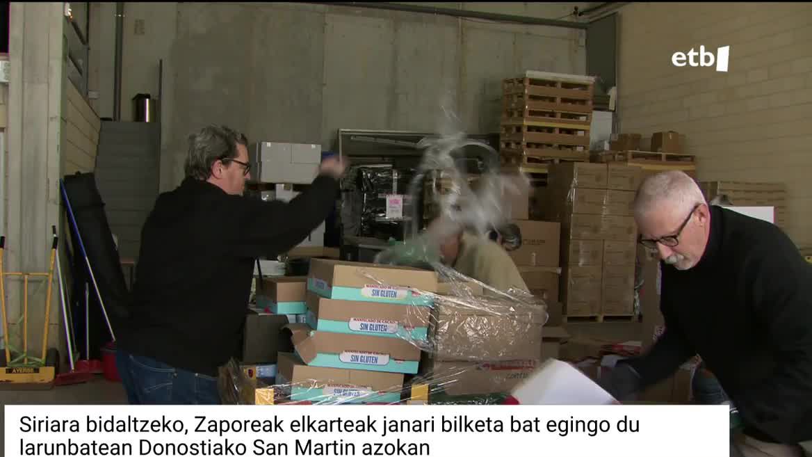 San Martin azokan egingo du, hain zuzen ere; eta galkorrak ez diren elikagaiak ez ezik, higiene produktuak eta mantak ere bildu nahi dituzte.