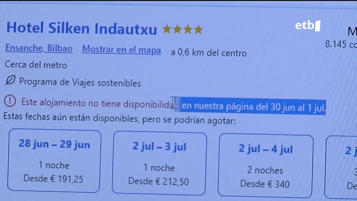 Bilbon lo egiteko hotelak nahiz etxeen alokairuak nabarmen garestitze ari dira ekainaren 30etik uztailaren 1era izango den Tourragatik. Bilboko alkateak erantzukizunez eta etorkizunera begira jokatzeko eskatu du, helburua bisitariak hiriburura itzultzea baita.