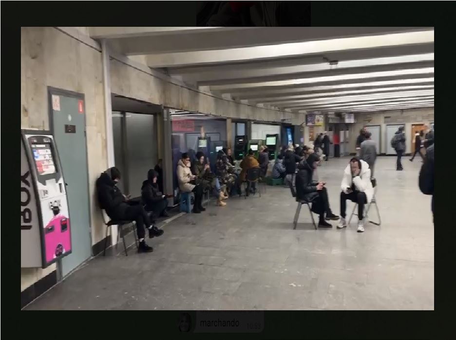 Imagen del búnker, una estación de metro