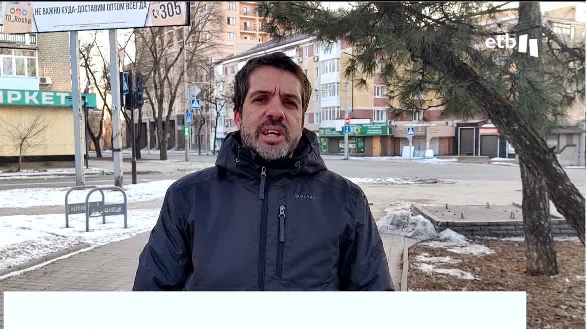 El periodista Bruno Amaral de Carvalho, testigo de los combates en la región del Donetsk en la región de Donbas. Hoy han muerto cinco civiles.