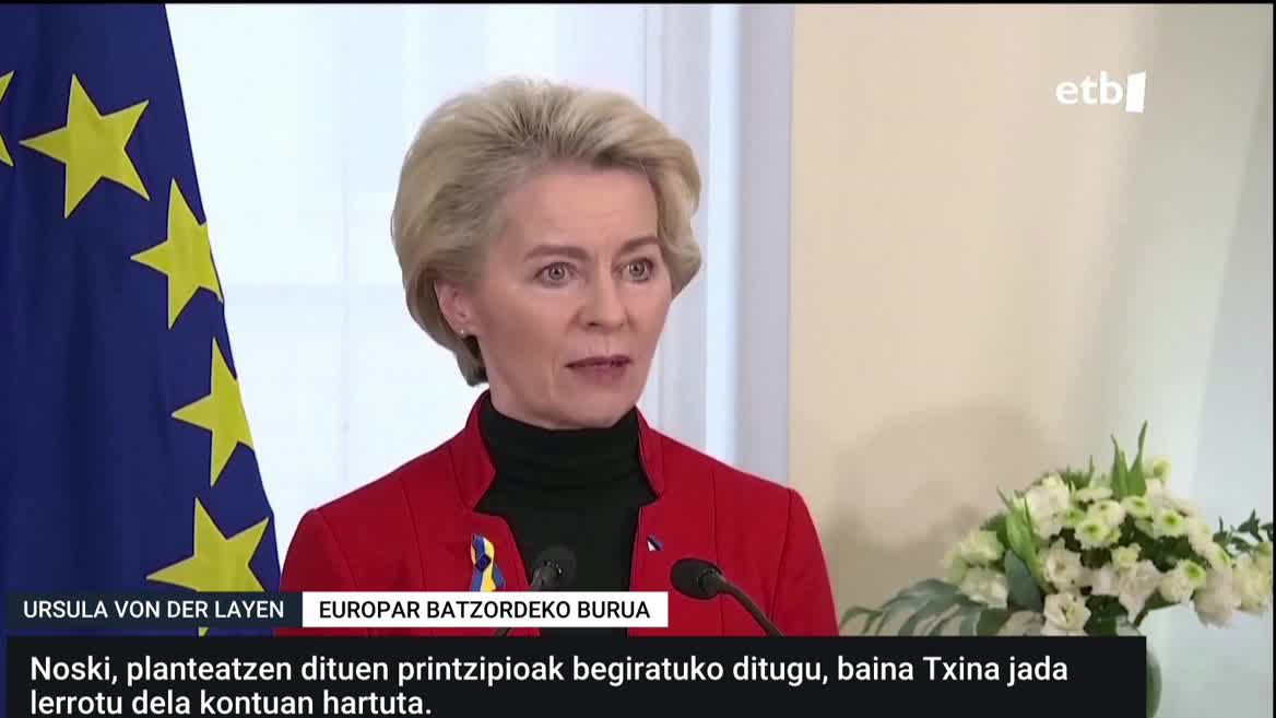 Ukrainaren aliatu nagusiak ez dira fio Beijingek egindako proposamenarekin. EITBren korrespontsalek herrialde bakoitzaren jarrera azaldu dute.