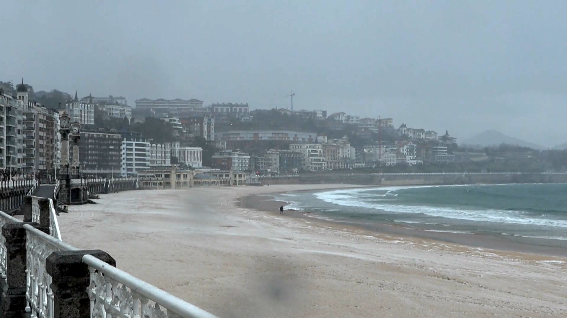 nieve, temporal, tiempo, concha, san sebastian, 