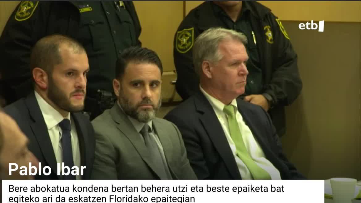 Pablo Ibarren abokatuak auzia berriz epaitzea eskatu du Floridako West Palm Beach hiriko apelazio auzitegian egindako ahozko ikustaldian.