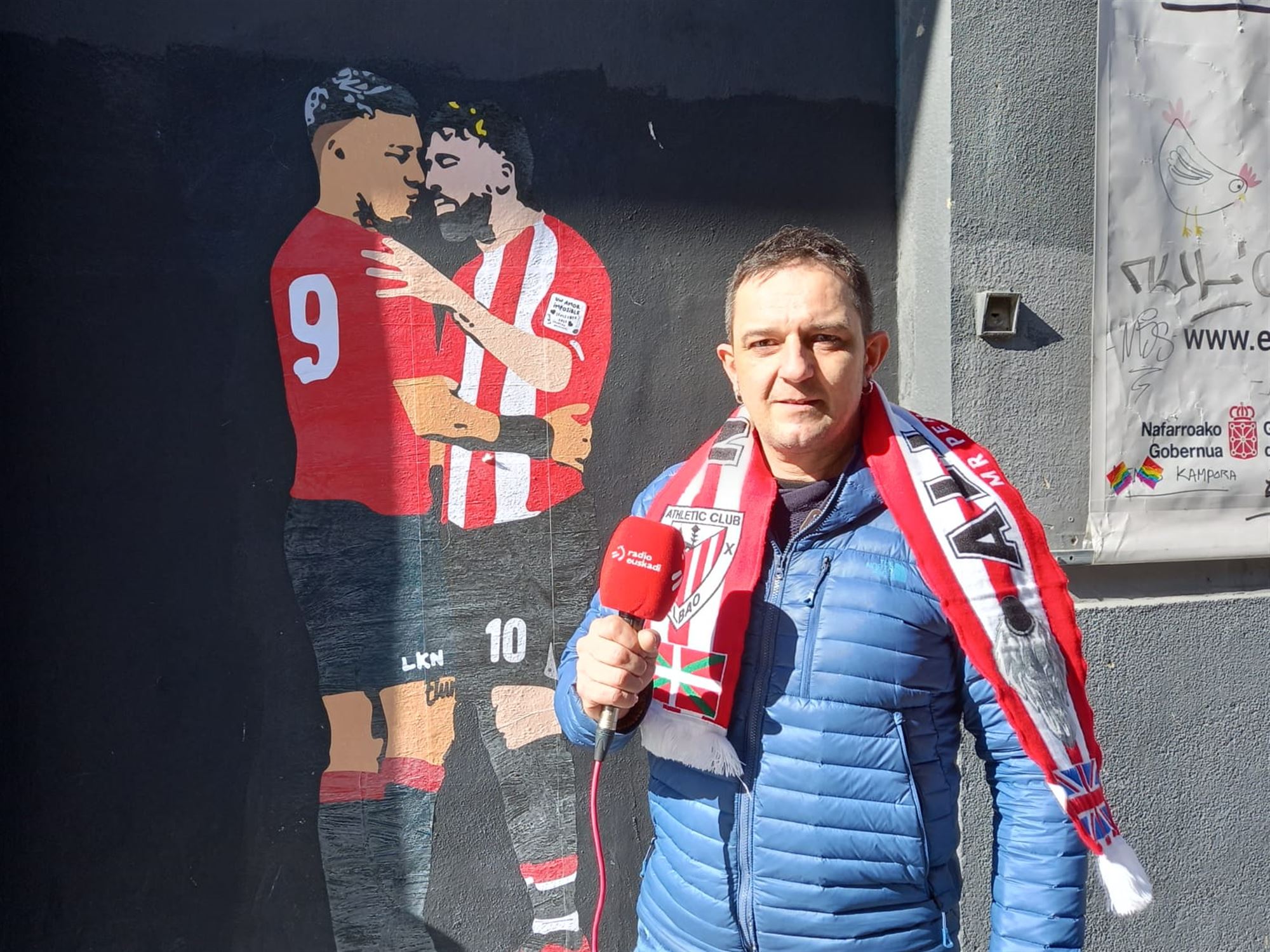 Aficionado rojiblanco de Pamplona. Foto: EITB Media