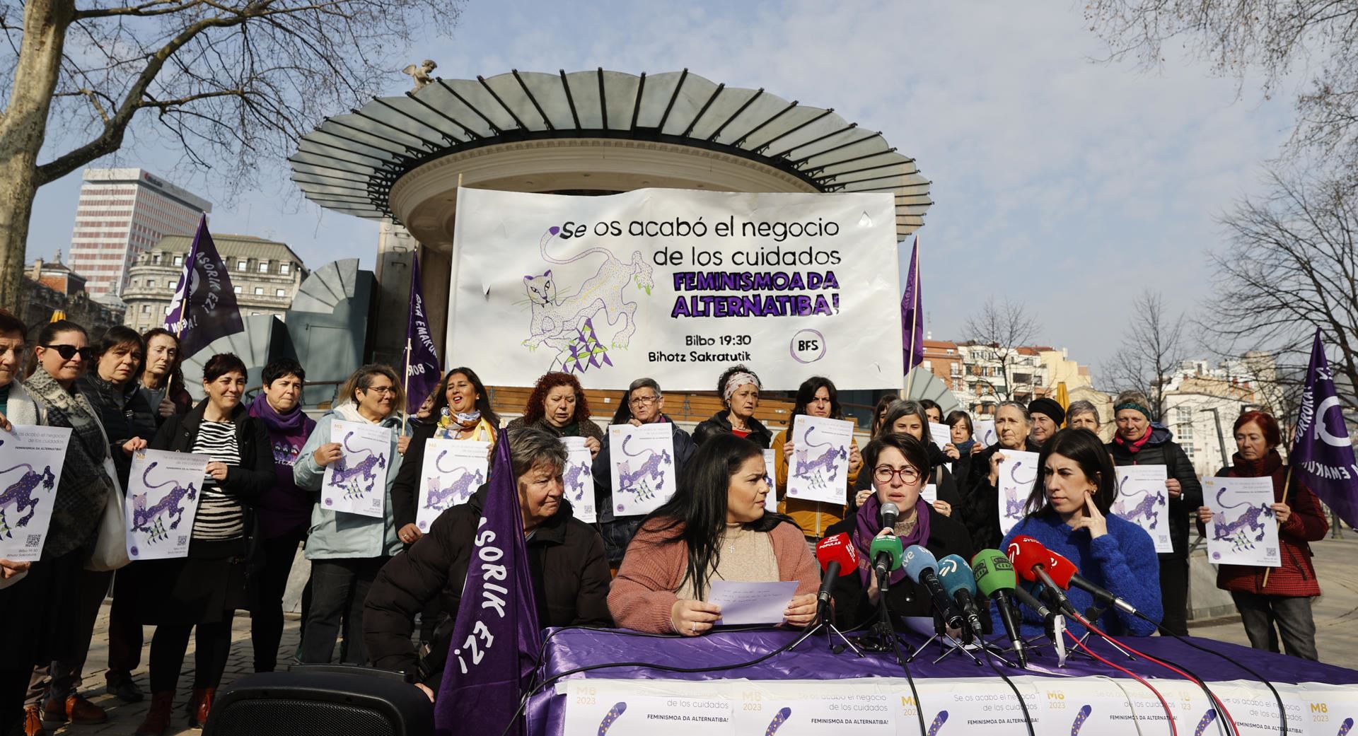 m8-feministak-prentsuarrekoa 8m movimiento feminista efe