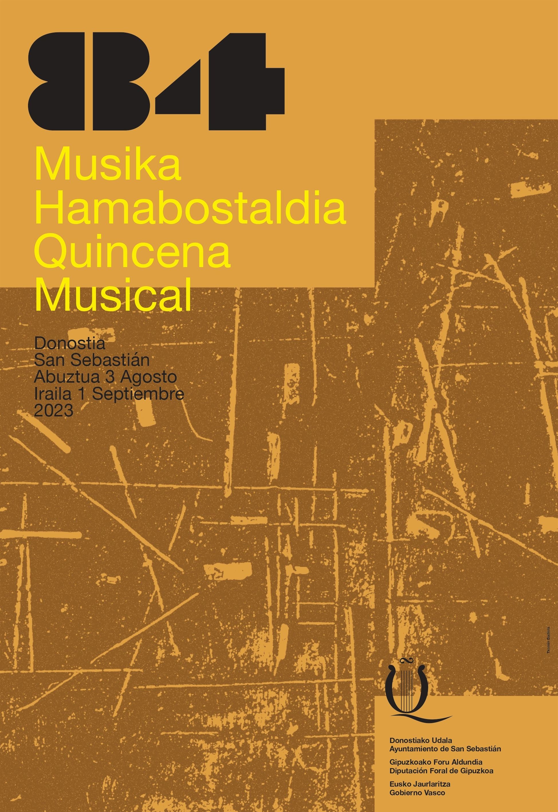 Musika Hamabostaldia Quincena Musical kartela cartel