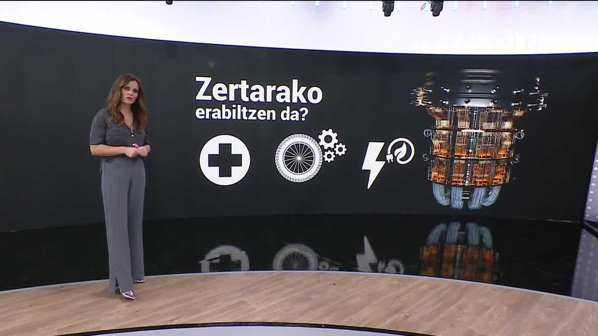 Orain arte zientziak sistema klasikoak konpondu ezin ditzakeen problemak segundu batzuetan argitzeko gai da konputazio kuantikoa. Bideo honetan, modu eskematikoan zehaztuta dituzue bere ezaugarri nagusiak.