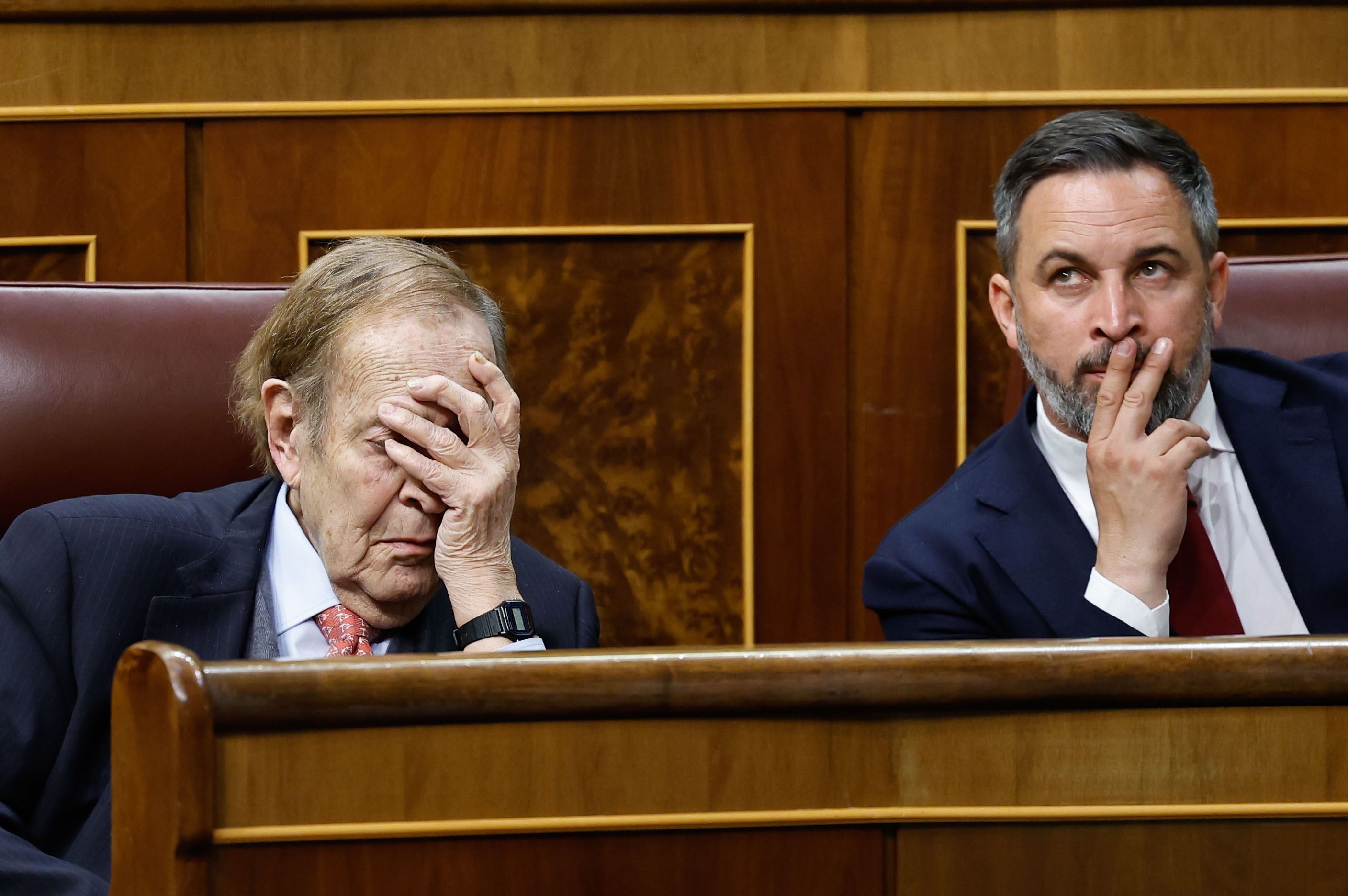 ramon tamames santiago abascal moción de censura efe