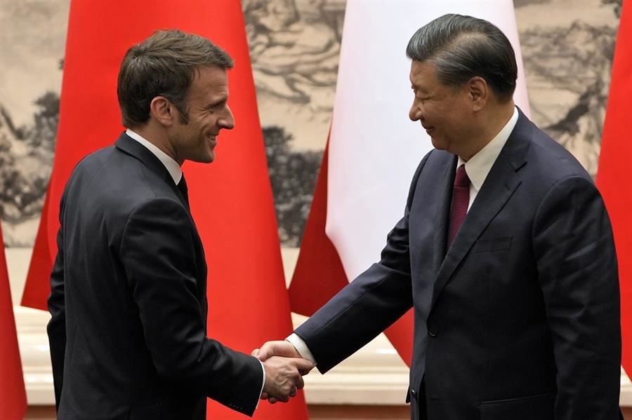 Macron Xi Jinping