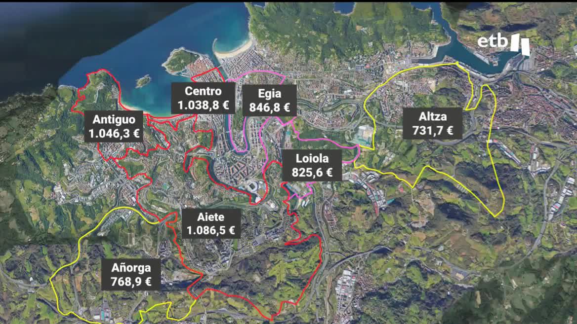 El alcalde de San Sebastián está preocupado con el precio del alquiler en la ciudad, pero ha pedido "prudencia" a la hora de establecer zonas tensionadas, porque puede acarrear efectos no deseados como que suba el precio de los alquileres en las zonas periféricas.