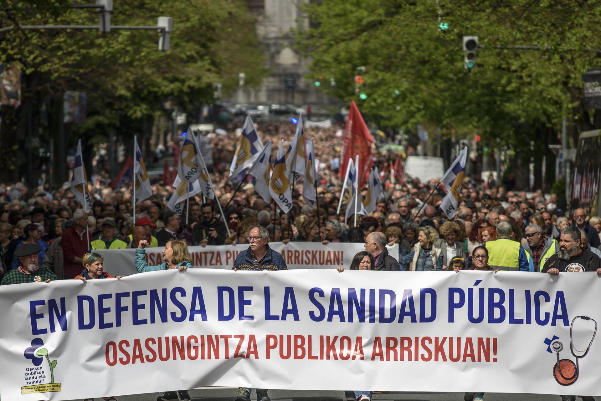 OSAKIDETZAREN ALDEKO MANIFESTAZIOA BILBON EFE