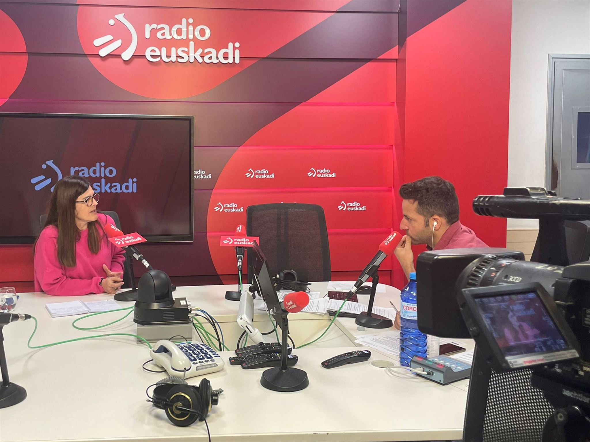 Miren Gorrotxategi con Xabier García Ramsden. Foto: EITB Media