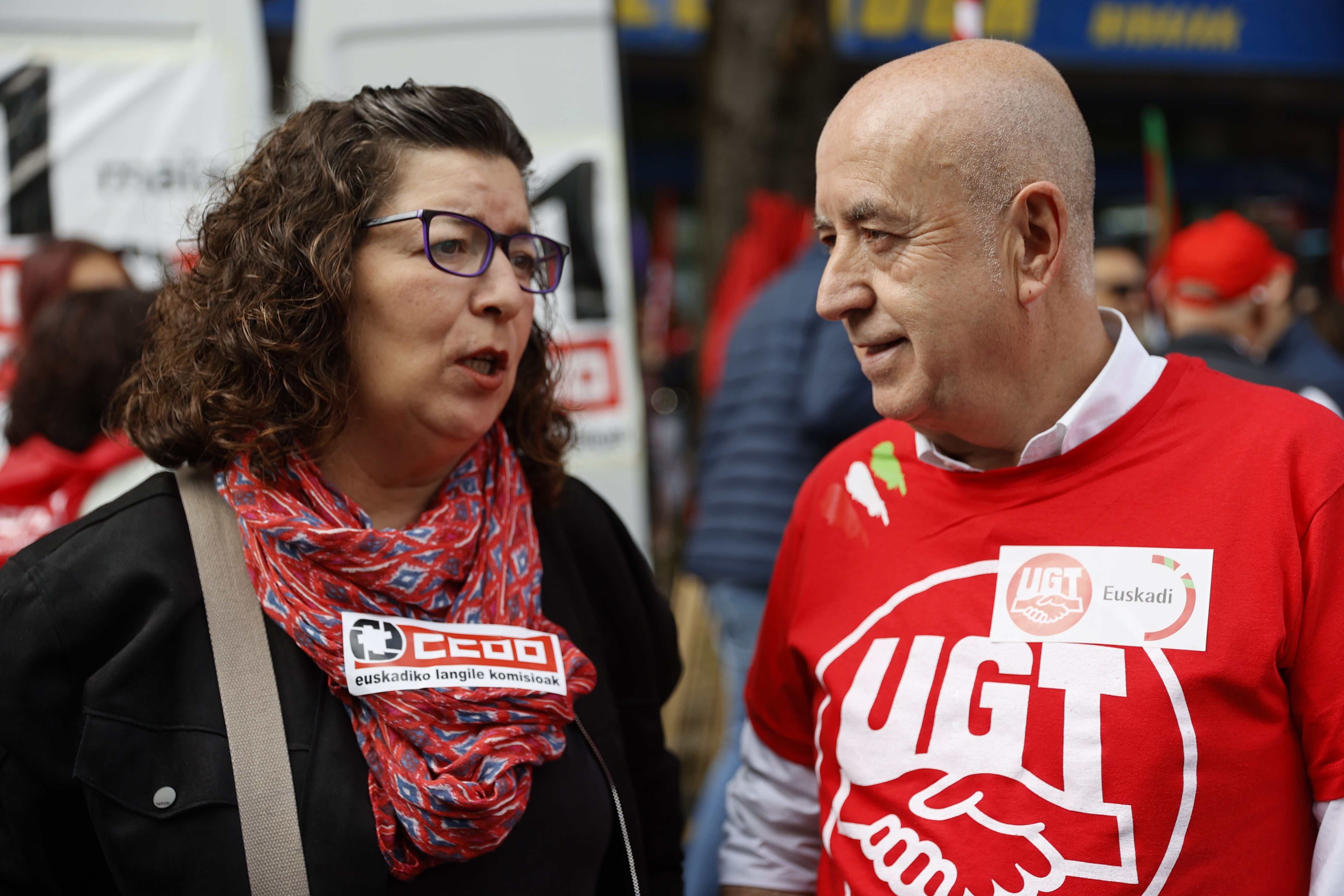 1 mayo maiatzak ccoo ugt loli garcia raul arza efe