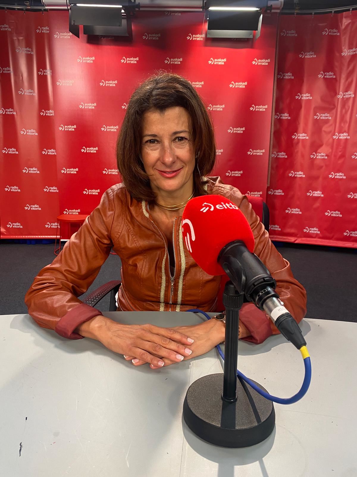 Laura Garrido, elkarrizketaren une batean